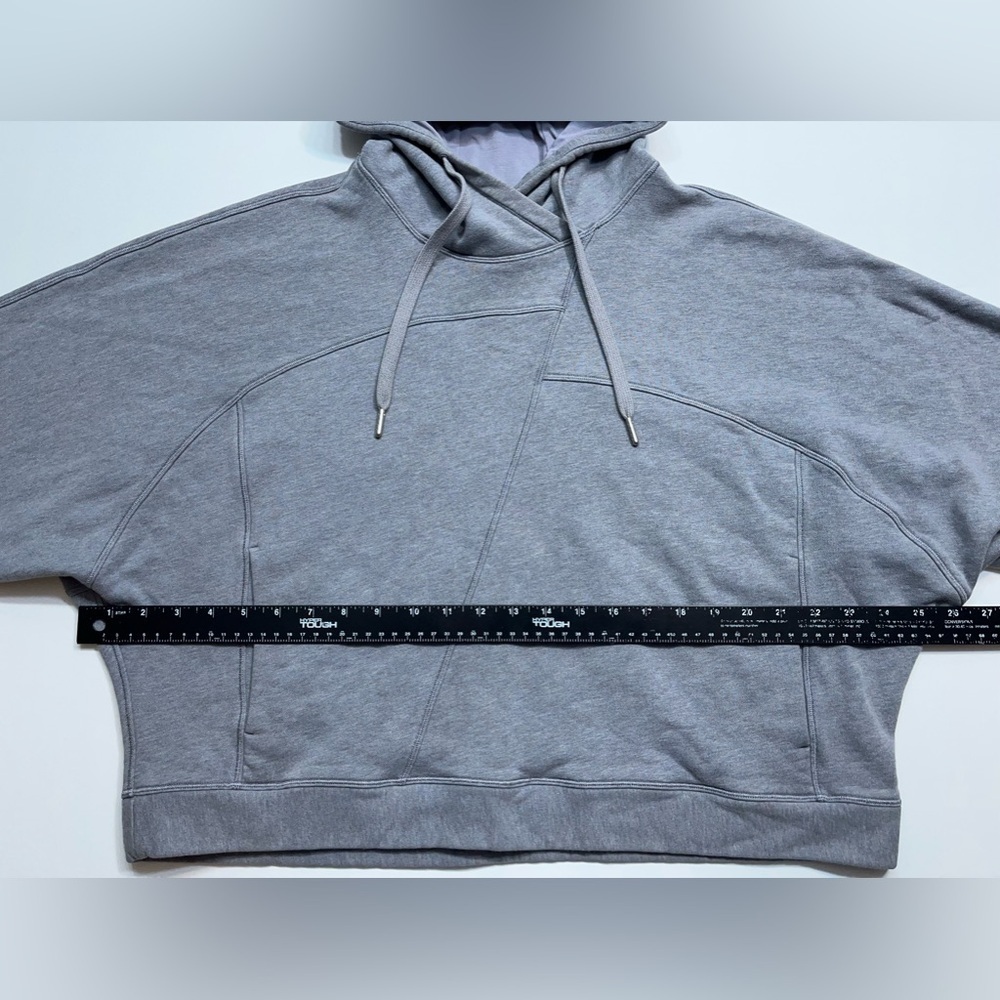 Lululemon Broken Beats Hoodie Womens Size X/S Oversized Cropped In Grey - Picture 10 of 14